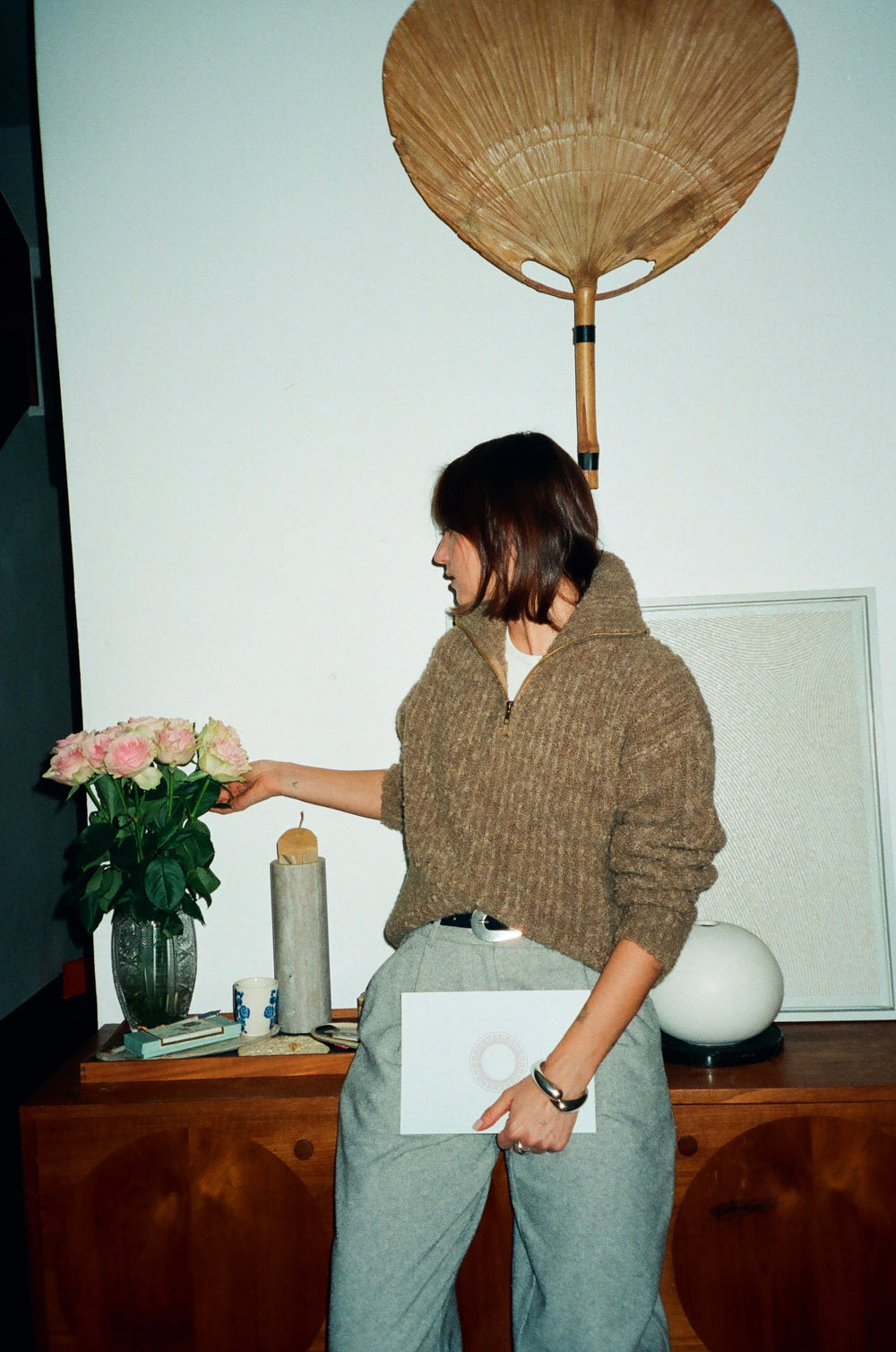 SWETER WEŁNIANY MELODY BRĄZOWY