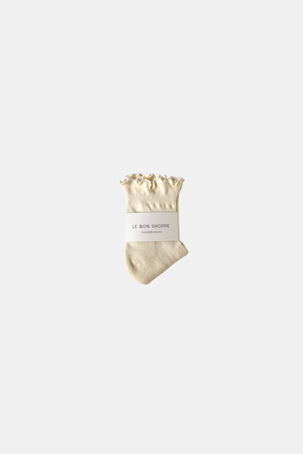 LE BON SHOPPE SKARPETKI RUFFLED HUGGER CREW VANILLA