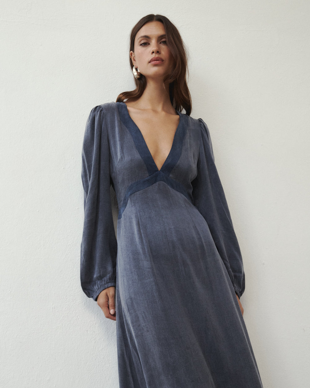 LUMEN KLEID GRAU