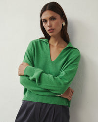 MIRA WOOLEN SWEATER GREEN