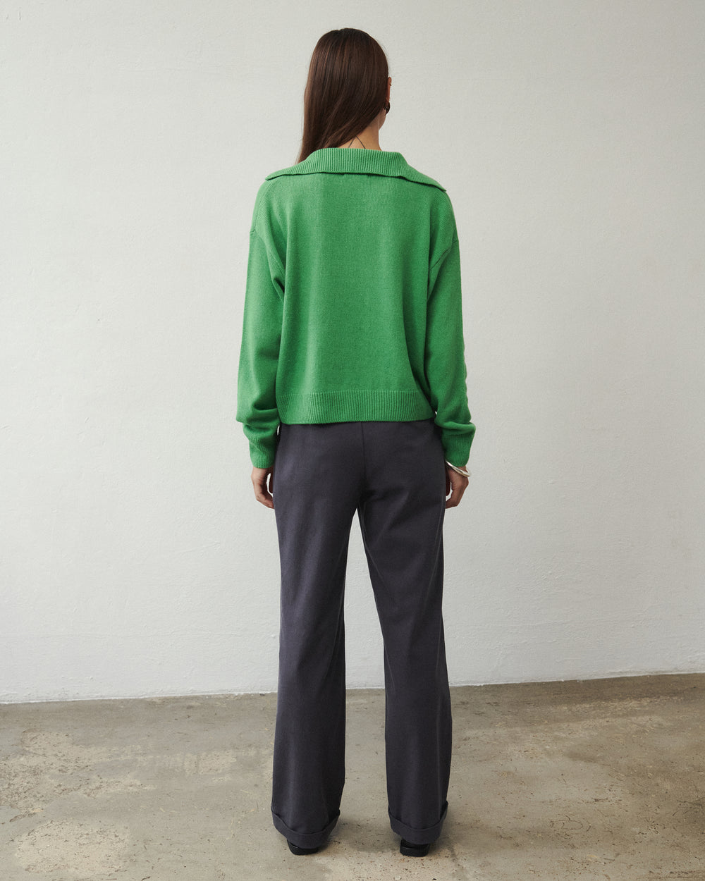MIRA WOOLEN SWEATER GREEN