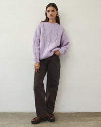 LIVIA WOOLEN SWEATER LILA