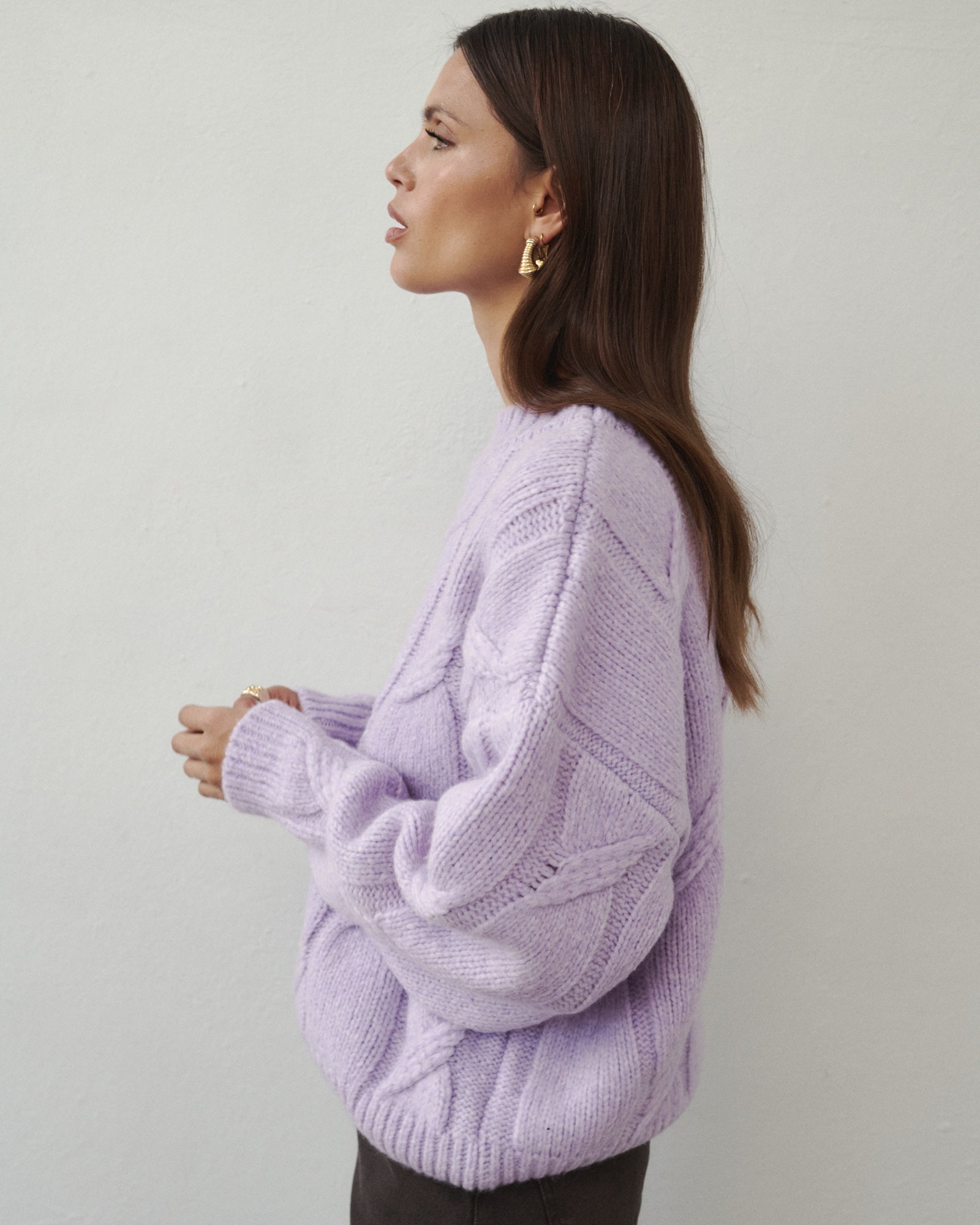 LIVIA WOOLEN SWEATER LILA