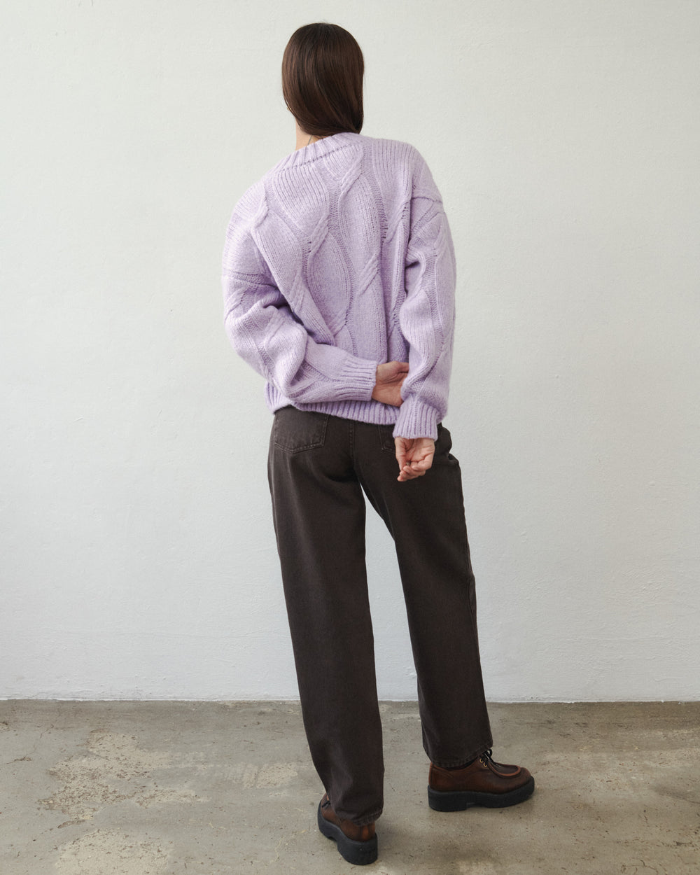 LIVIA WOOLEN SWEATER LILA