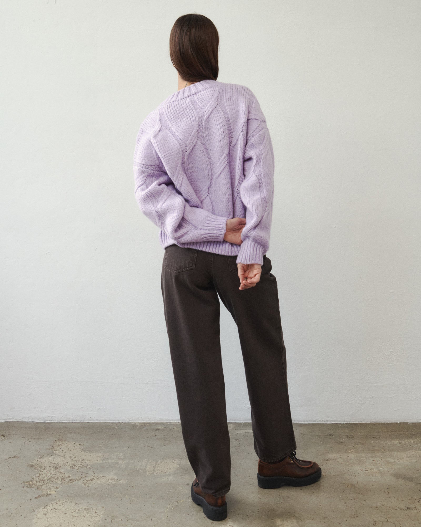 LIVIA WOOLEN SWEATER LILA