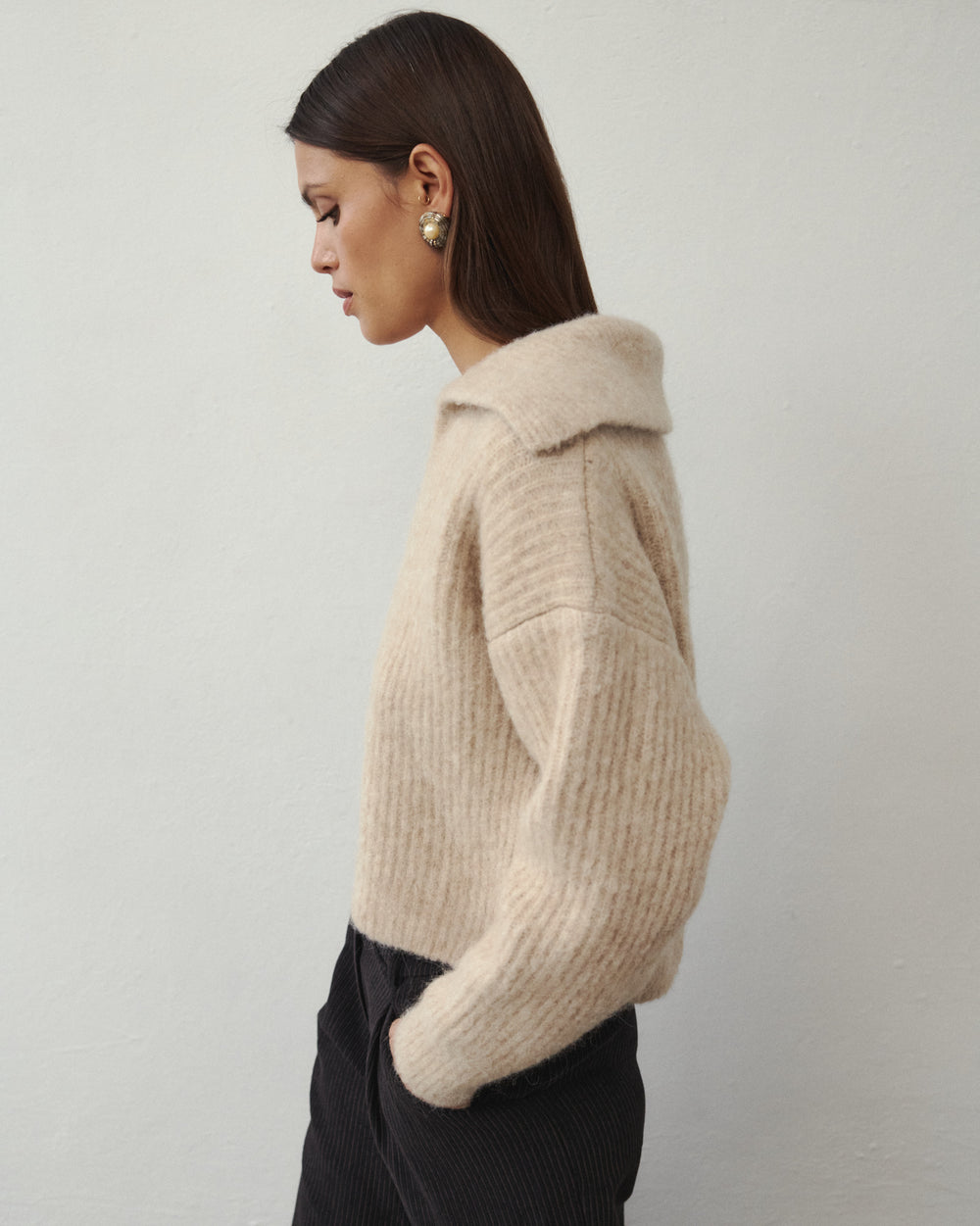 PULL EN LAINE ODETTE BEIGE