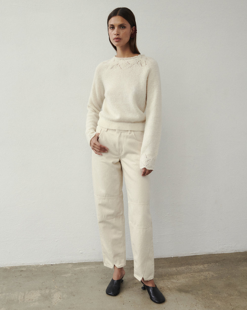 CEA WOOLEN SWEATER ECRU