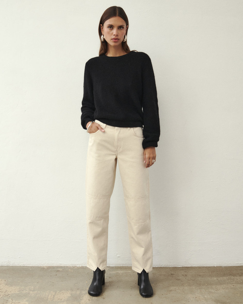 PULL EN LAINE PALM NOIR