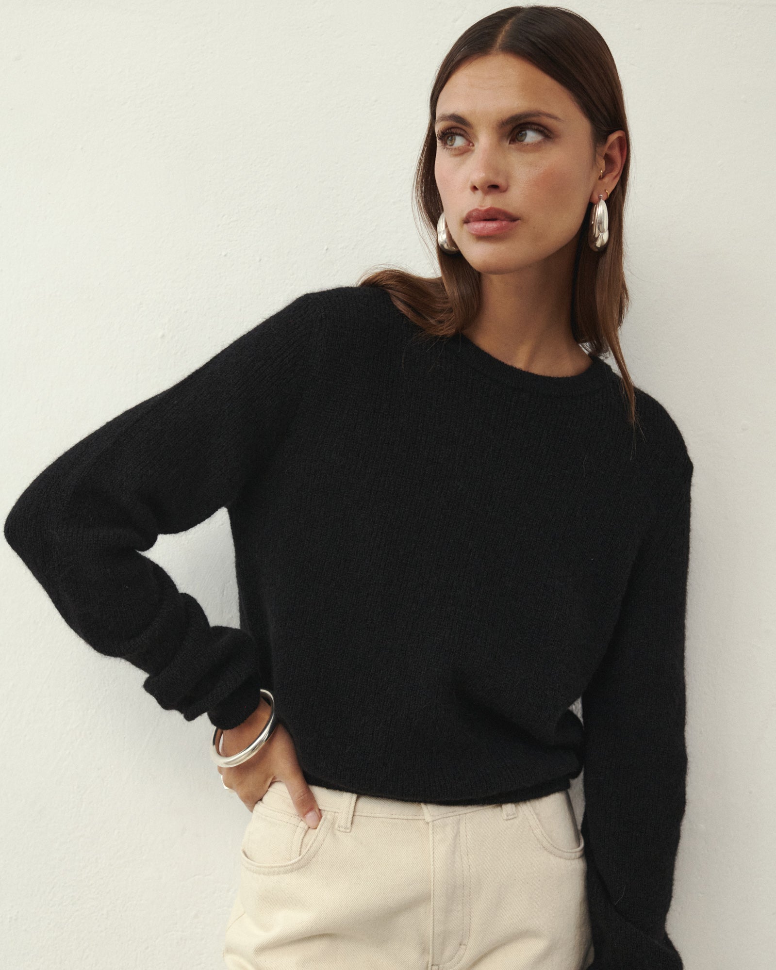 PULL EN LAINE PALM NOIR