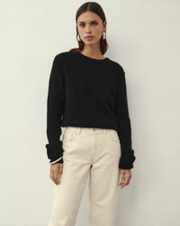 PULL EN LAINE PALM NOIR
