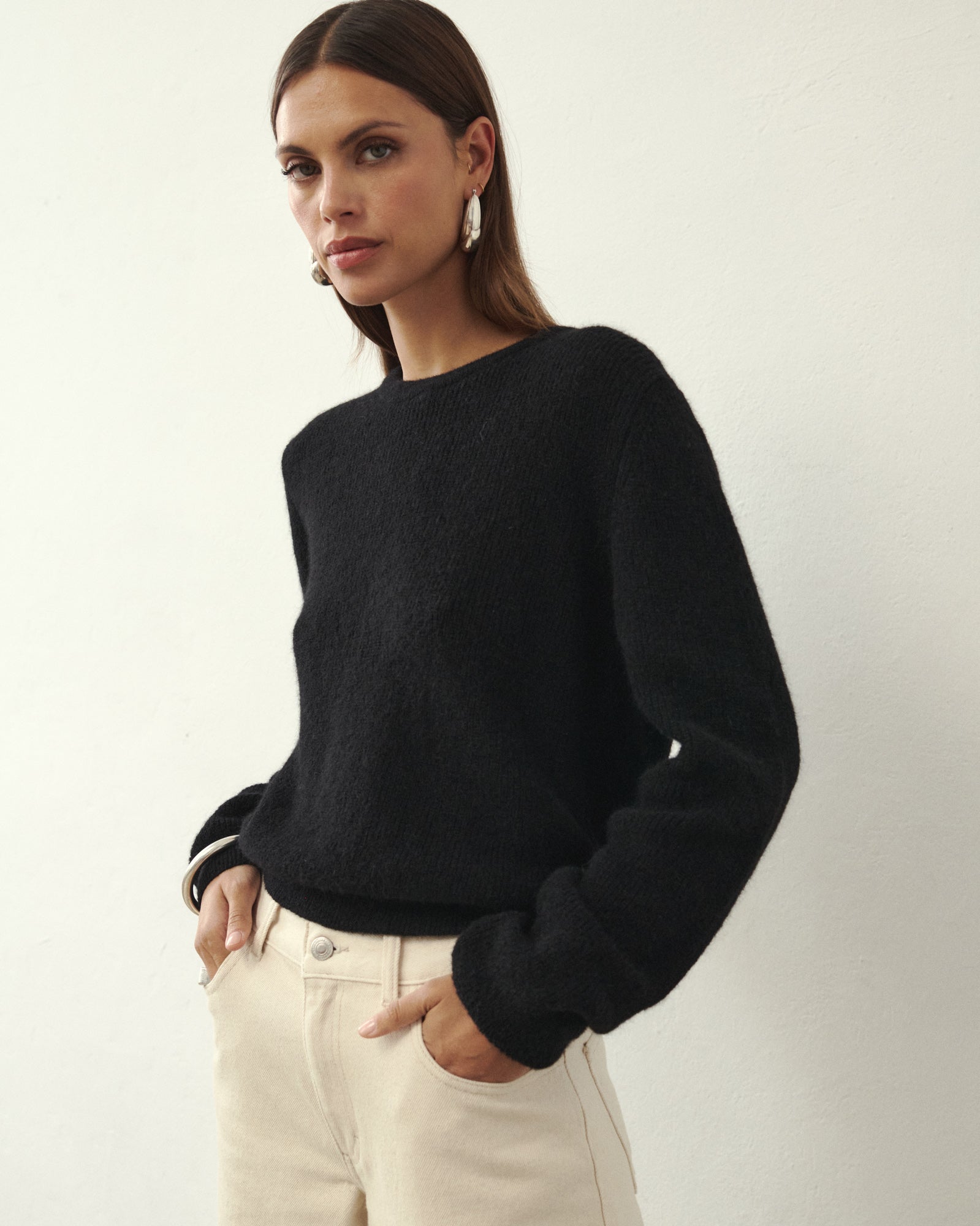 PULL EN LAINE PALM NOIR