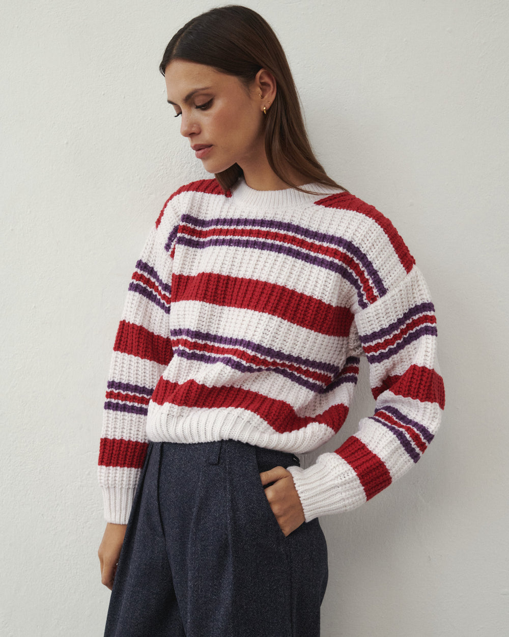 PULL EN LAINE ONCE RAYÉ