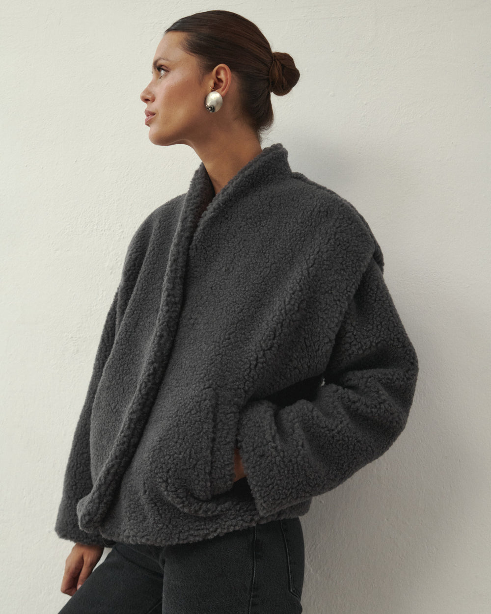 CHERIE WOLLJACKE GRAPHIT