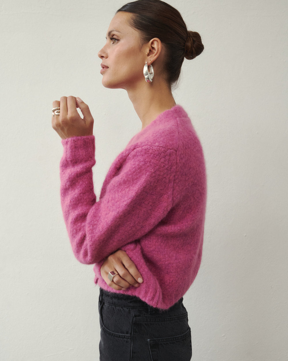 KARDIGAN WEŁNIANY GETTY PINK