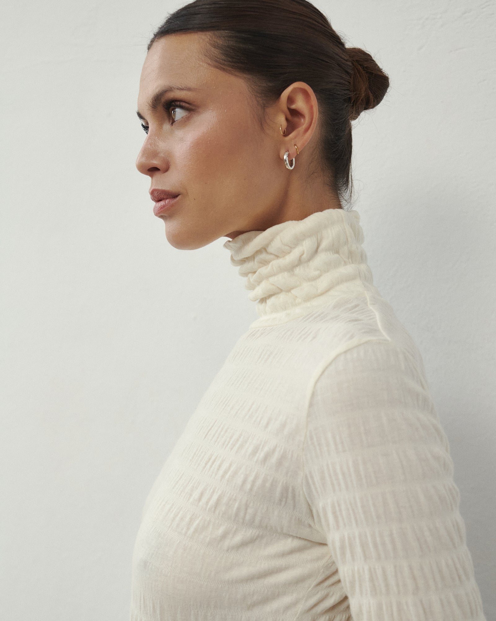 LONGSLEEVE WAFFLE ECRU