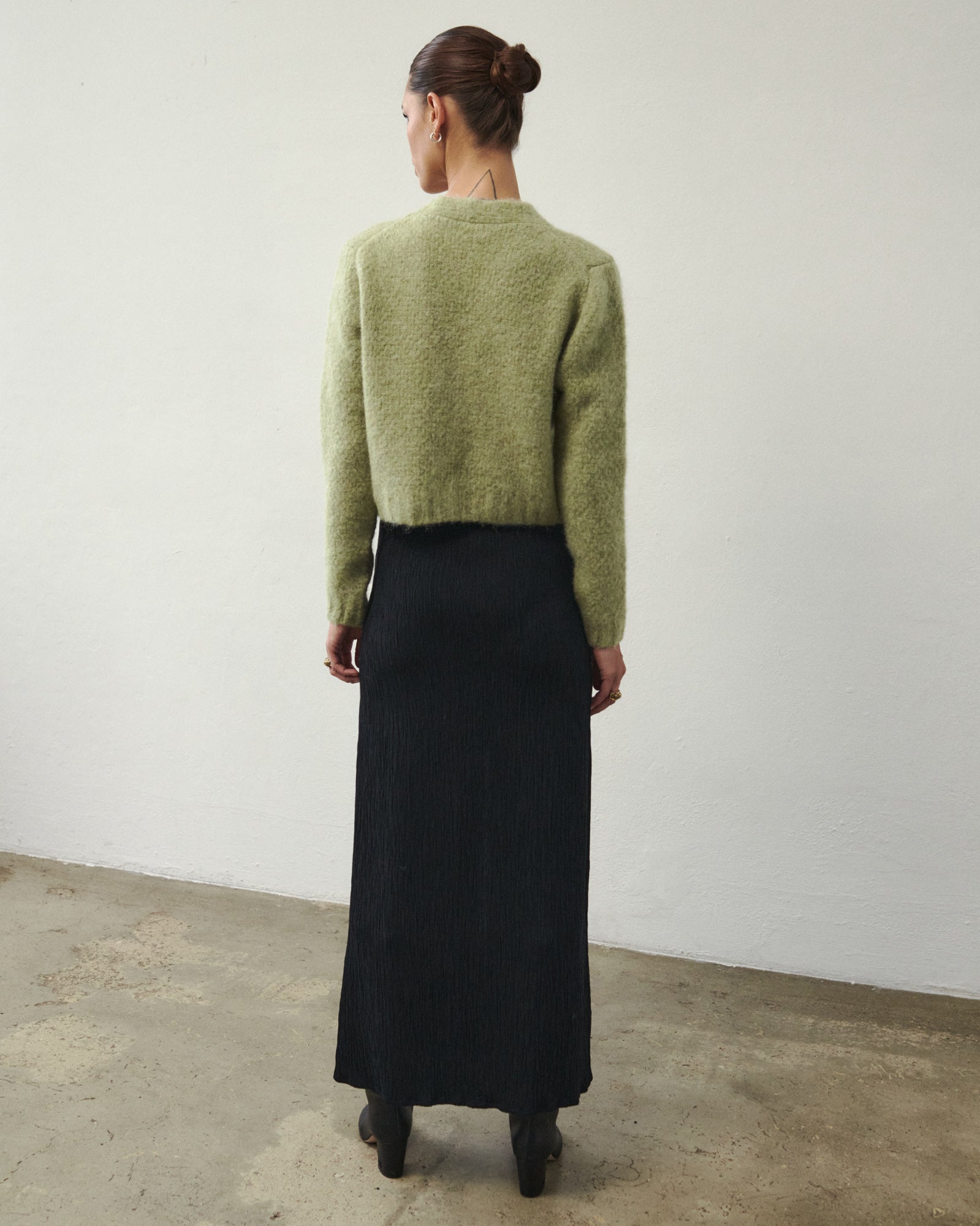GETTY WOLLSTRICKJACKE GRÜN