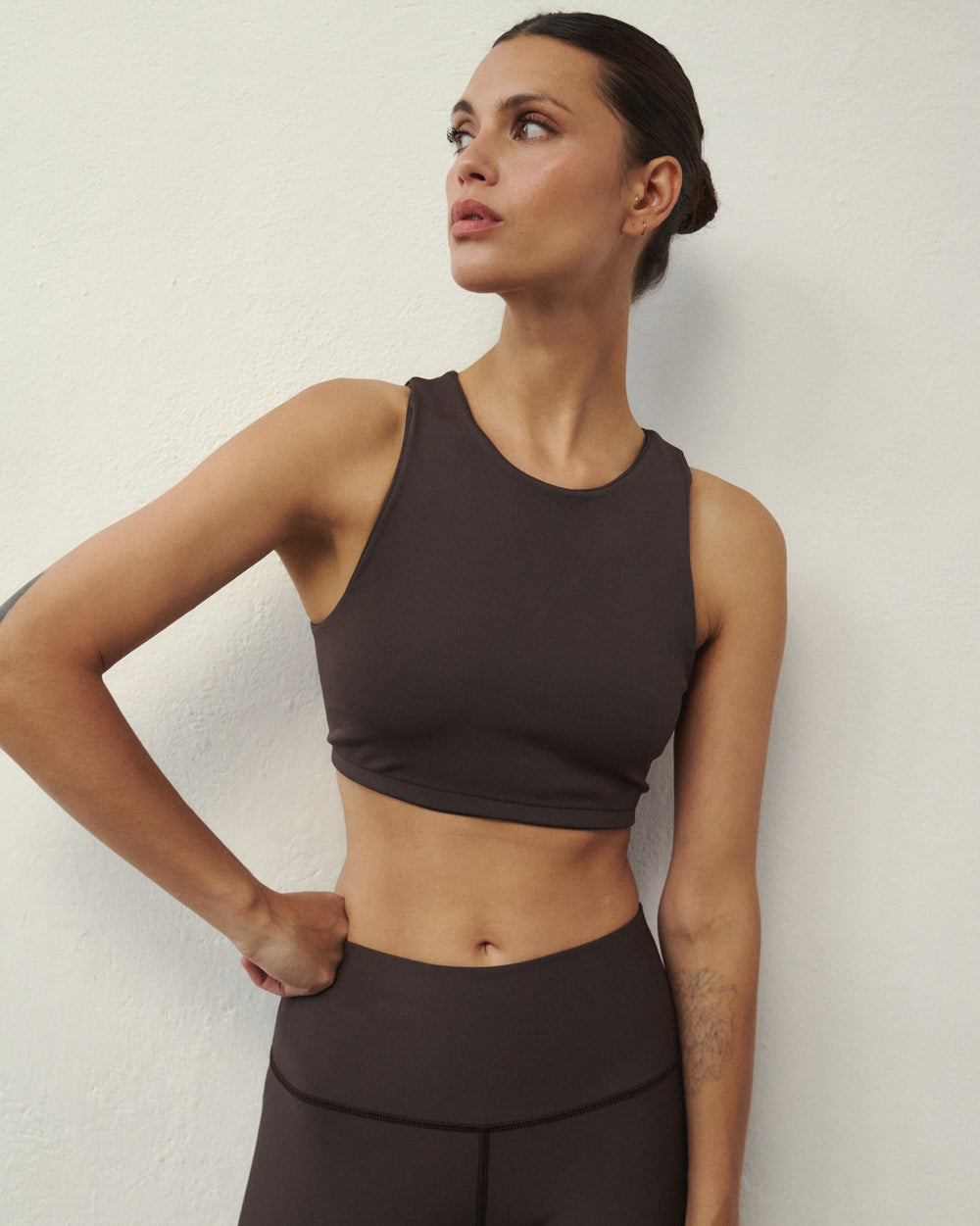 ANDY GYM TOP BROWN