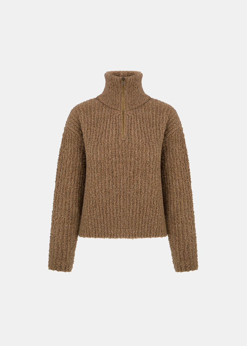 SWETER WEŁNIANY MELODY BRĄZOWY