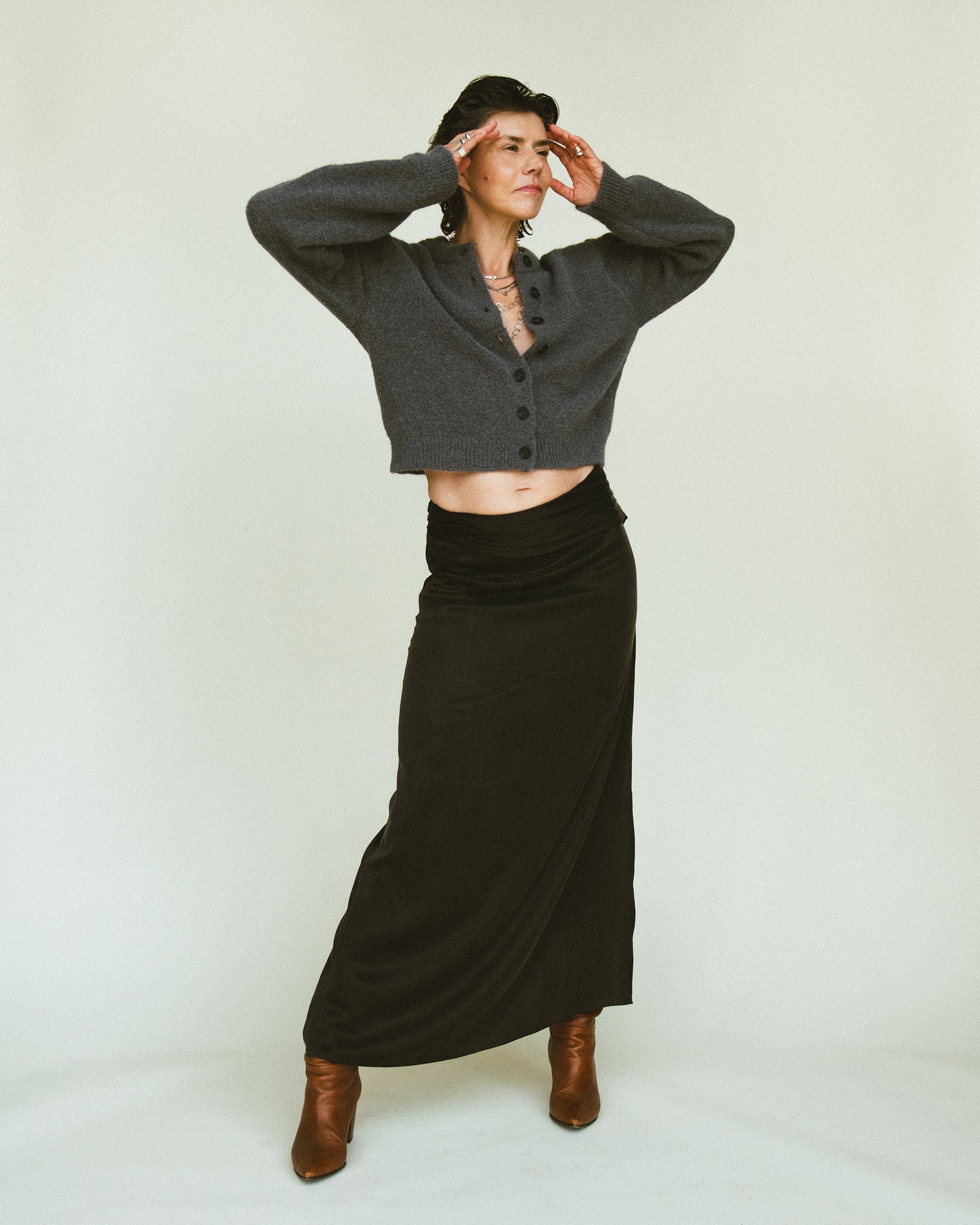 CARDIGAN EN LAINE SUBLIME GRAPHITE