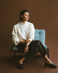 PULL EN LAINE LUNAIRE ÉCRU