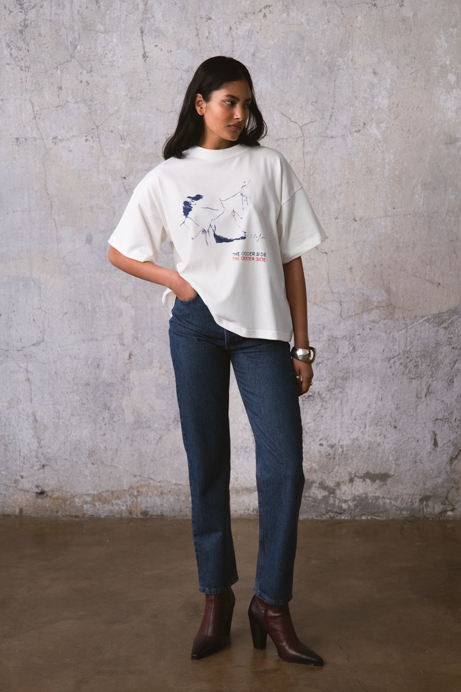 T-SHIRT KISS MY NECK BLANC
