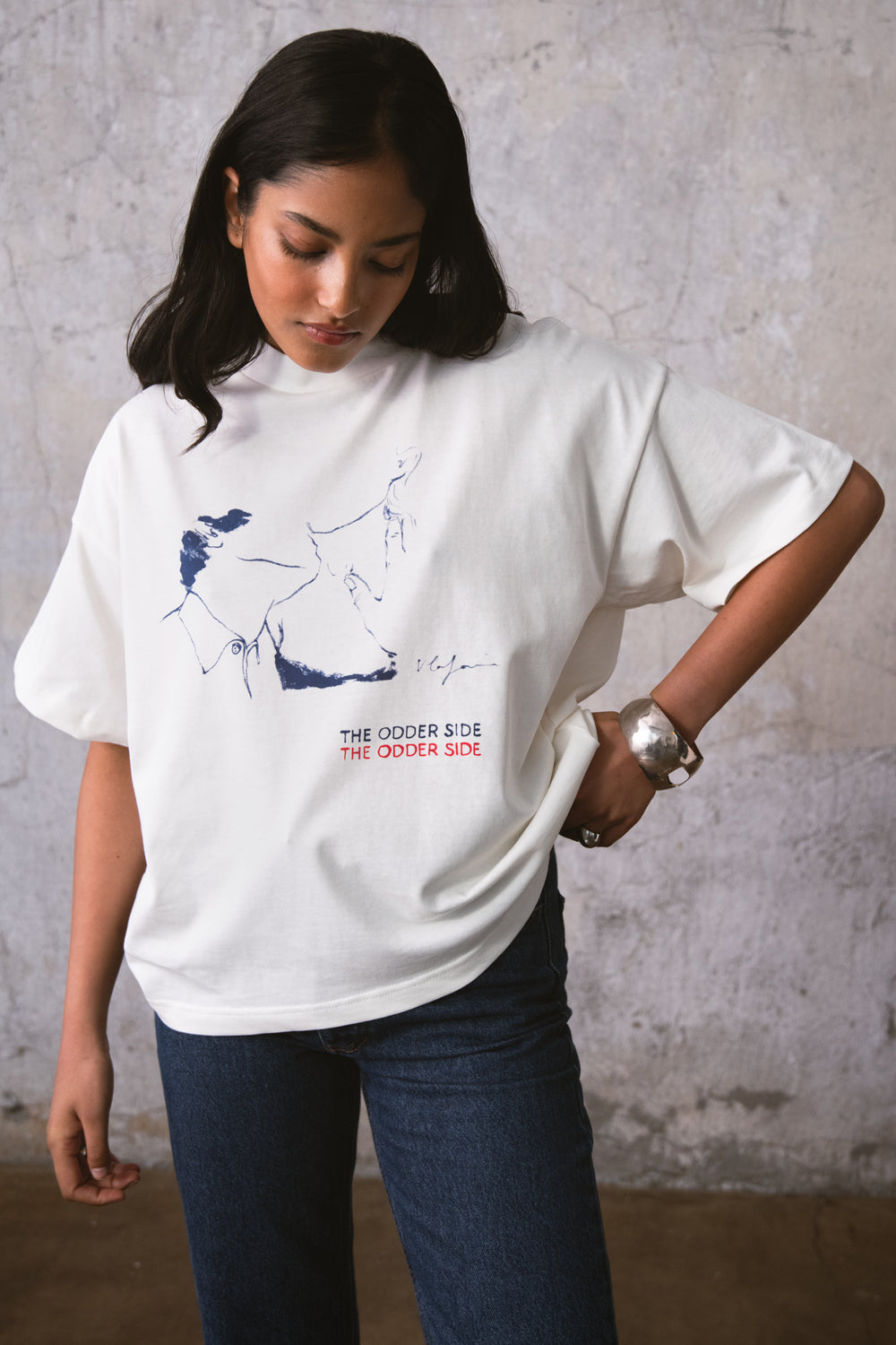 T-SHIRT KISS MY NECK BLANC