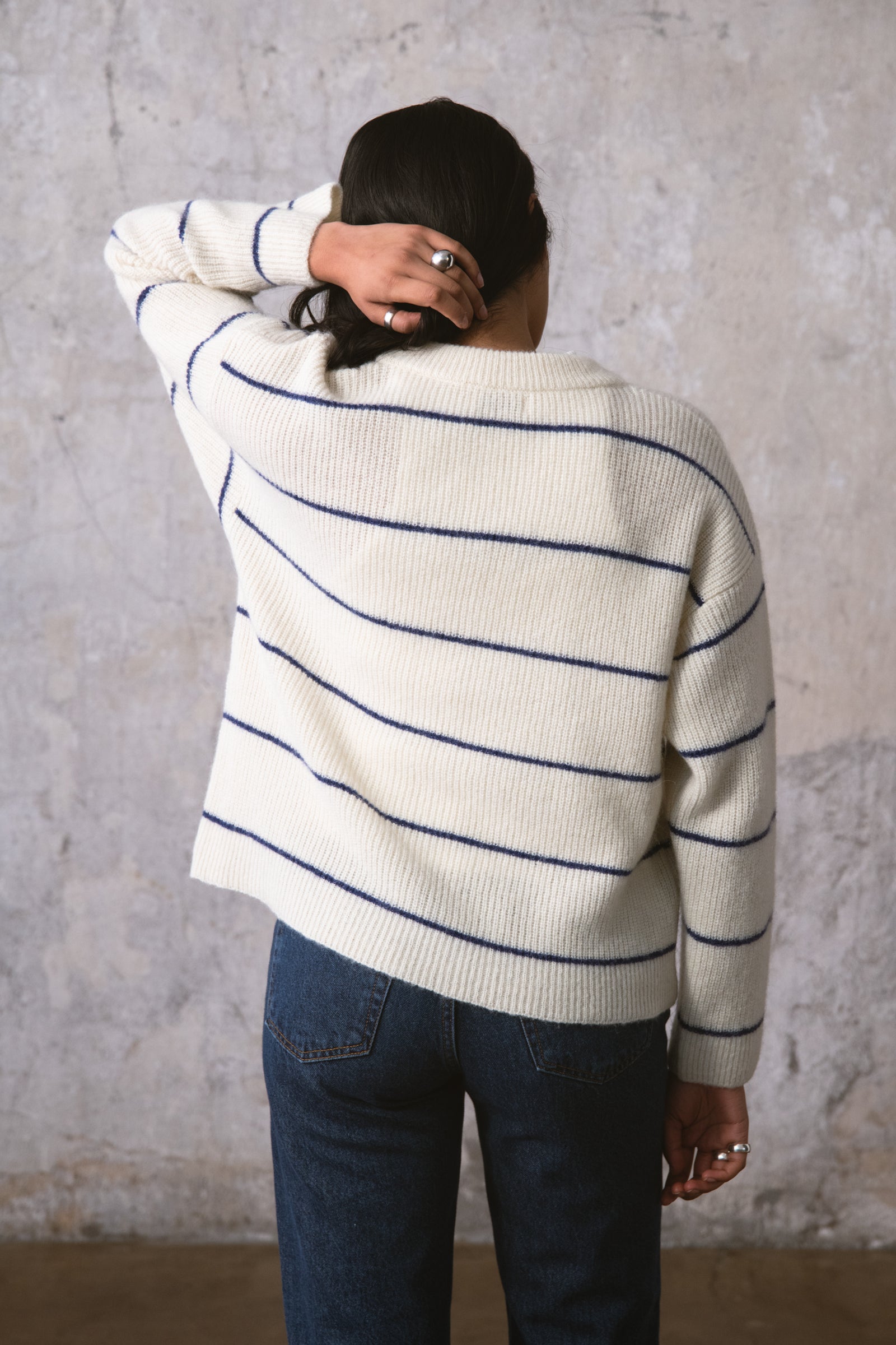 PULL CROWN À RAYURES