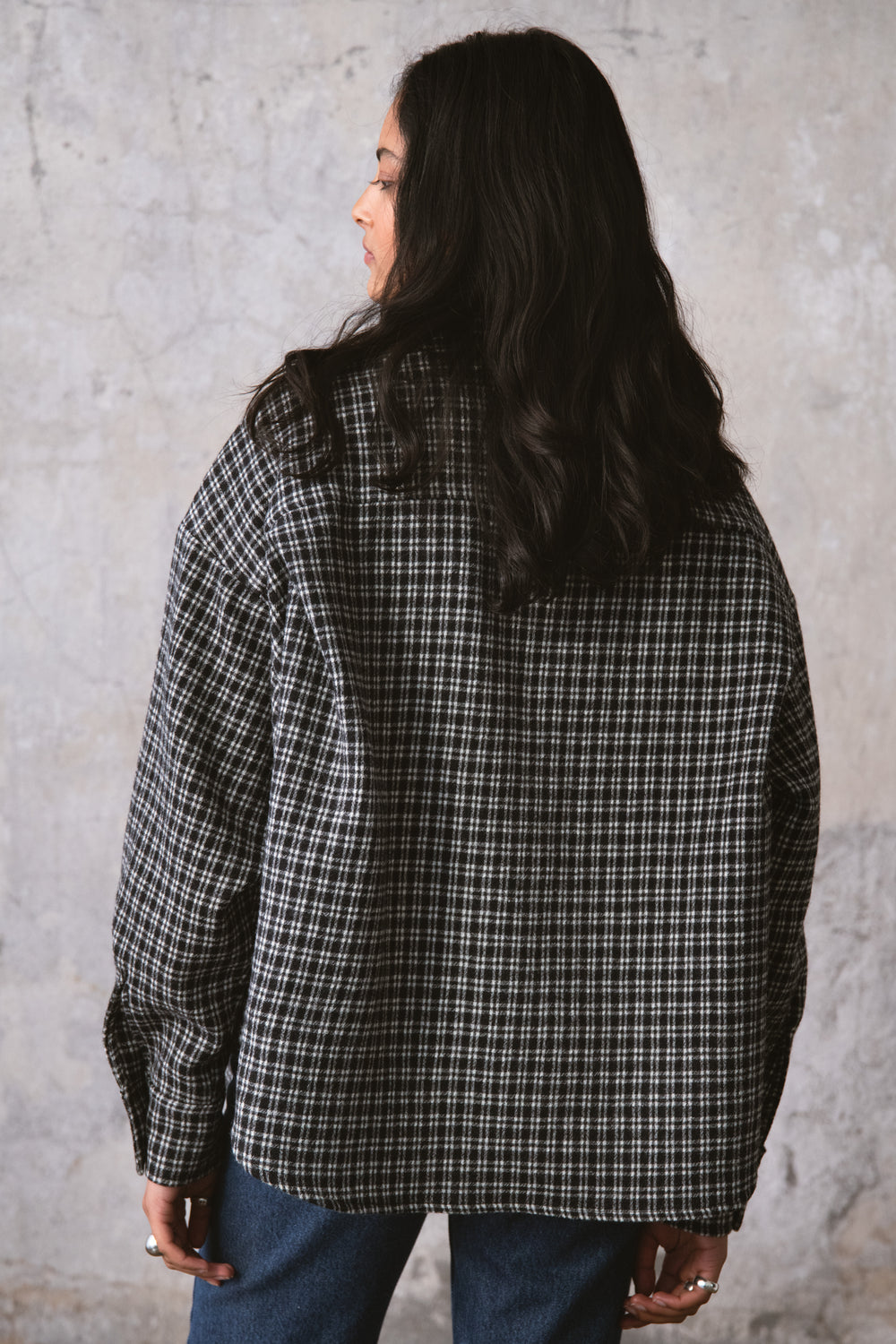 CHEMISE EN LAINE ROSEMARY NOIR