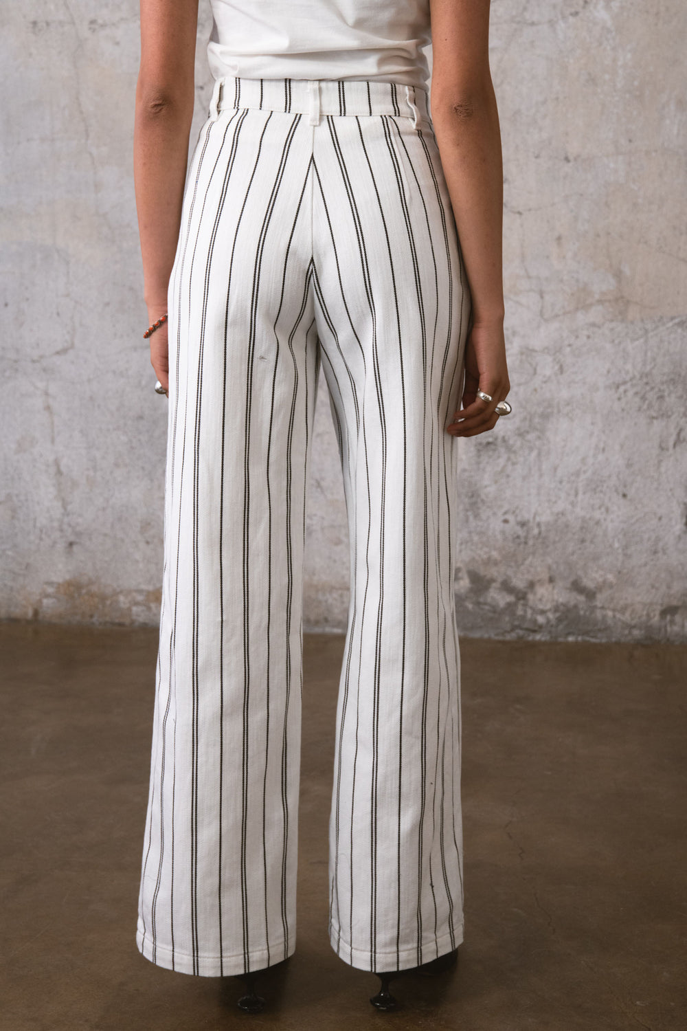 CHESS WIDE JEANS WHITE