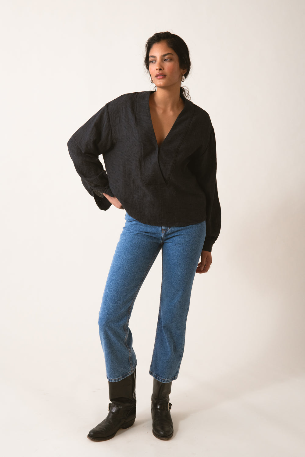 BLOUSE FLAIRE GRAPHITE