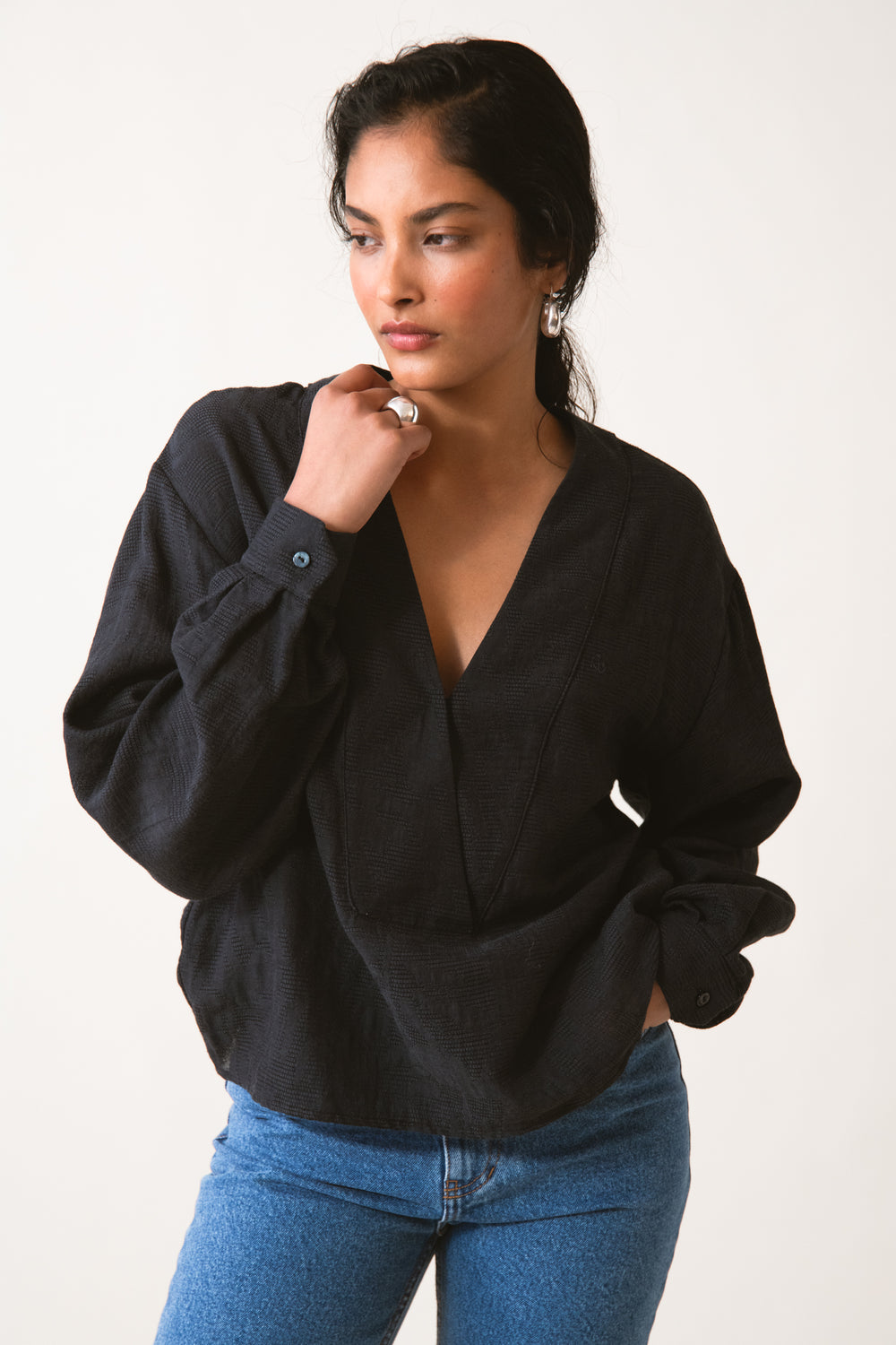 BLOUSE FLAIRE GRAPHITE