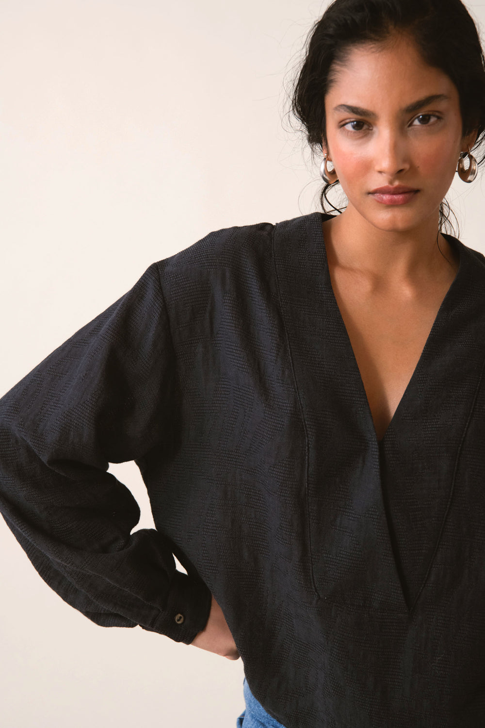 BLOUSE FLAIRE GRAPHITE