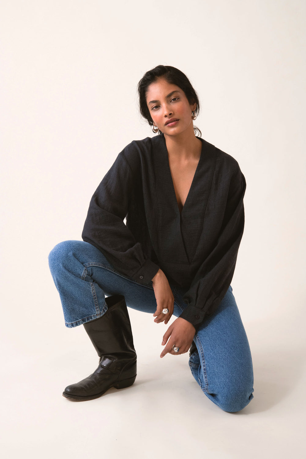 BLOUSE FLAIRE GRAPHITE