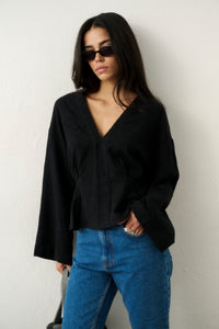 VANITY BLOUSE BLACK