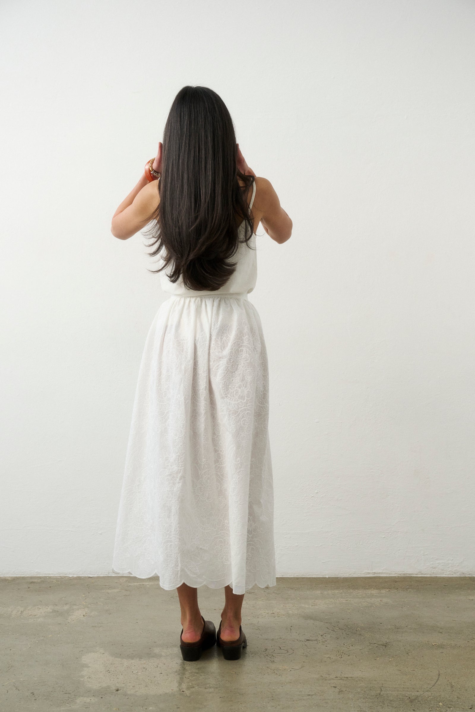 JUPE MAXI ARIA BLANCHE