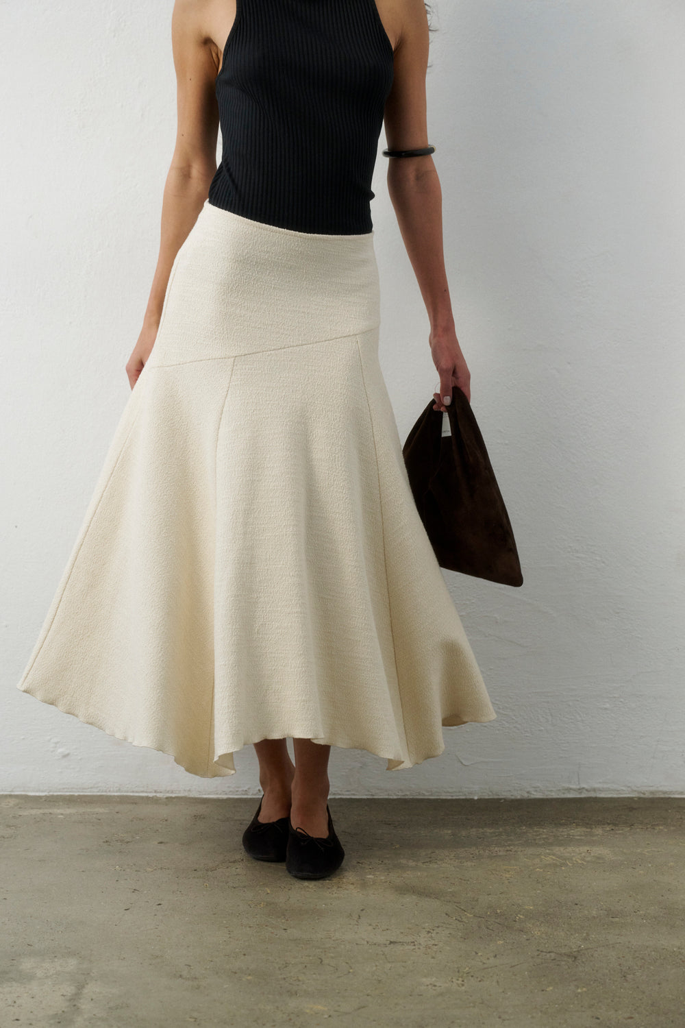 NAPLES MAXI SKIRT ECRU