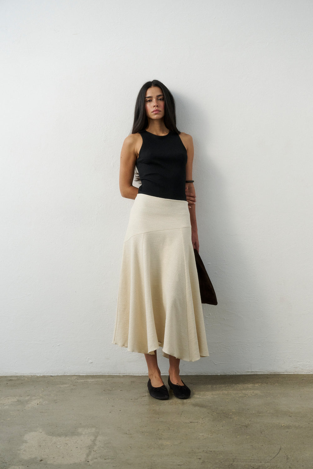 NAPLES MAXI SKIRT ECRU