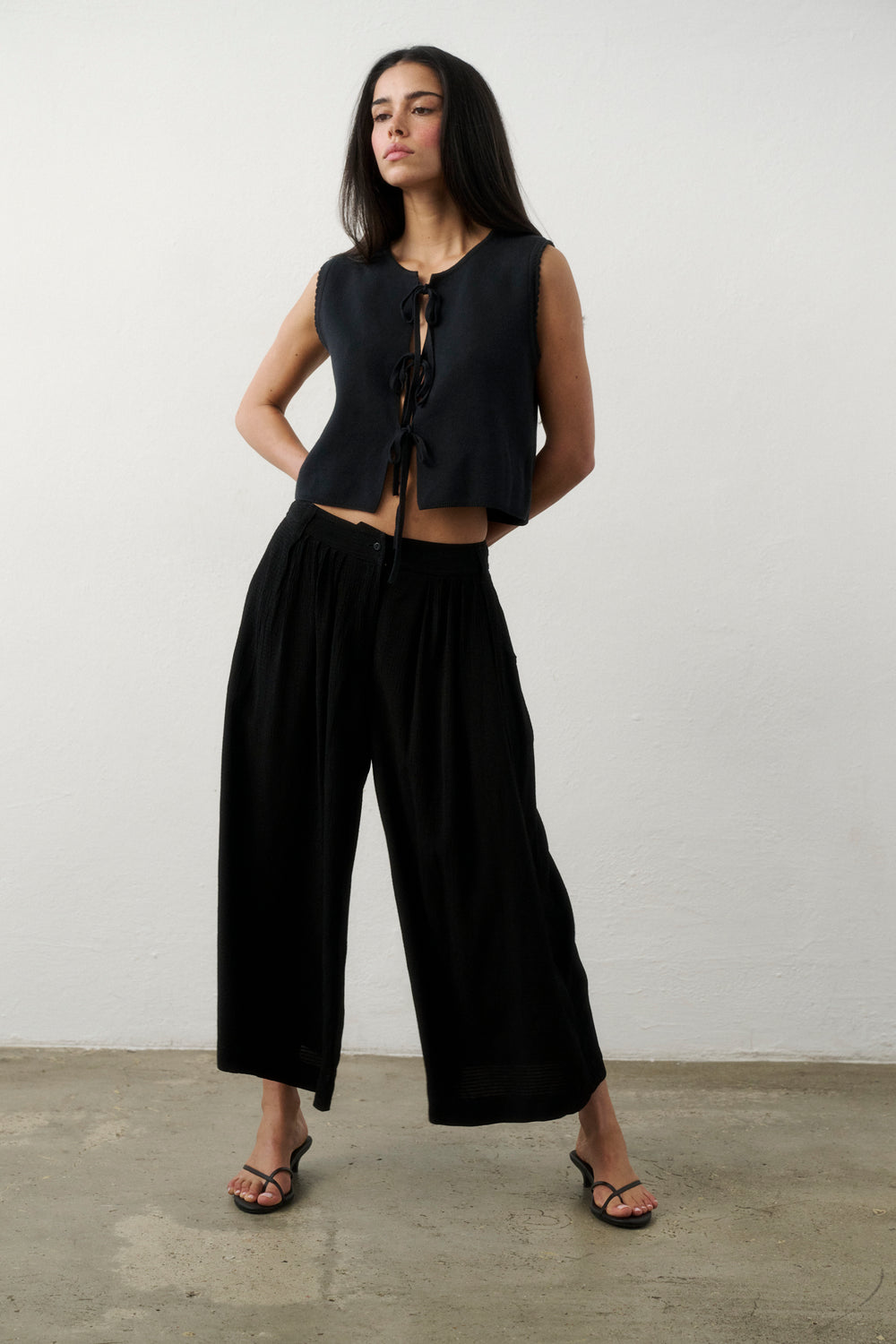 PANTALON PALAZZO NOIR