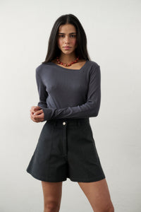 SHORT ESME GRAPHITE