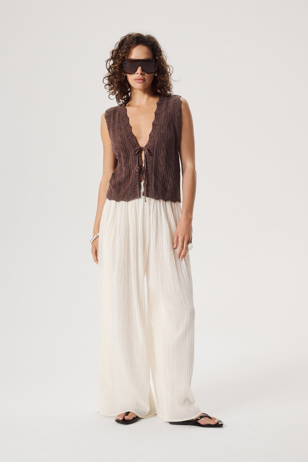 PANTALON AVORIO