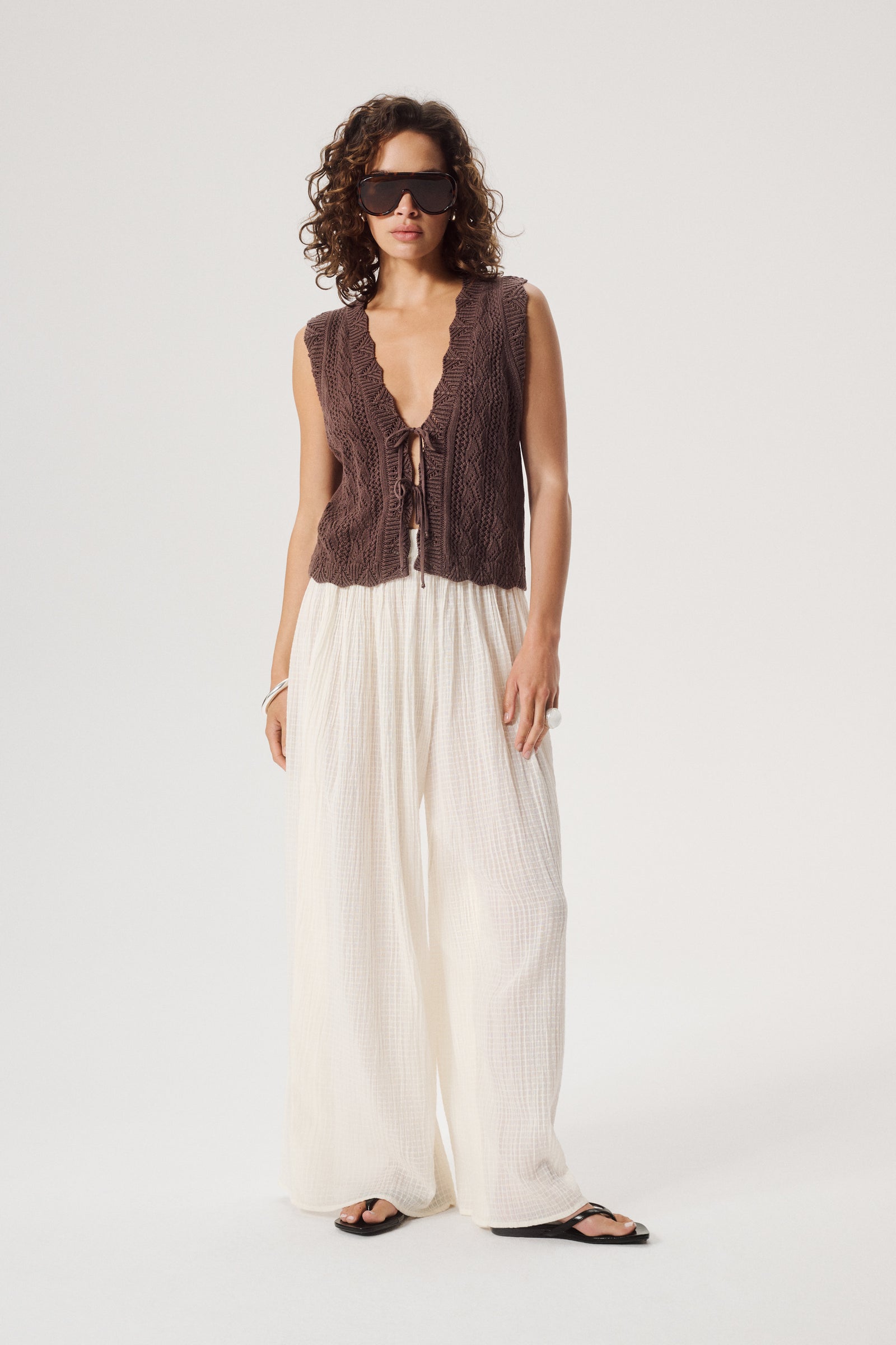 PANTALON AVORIO