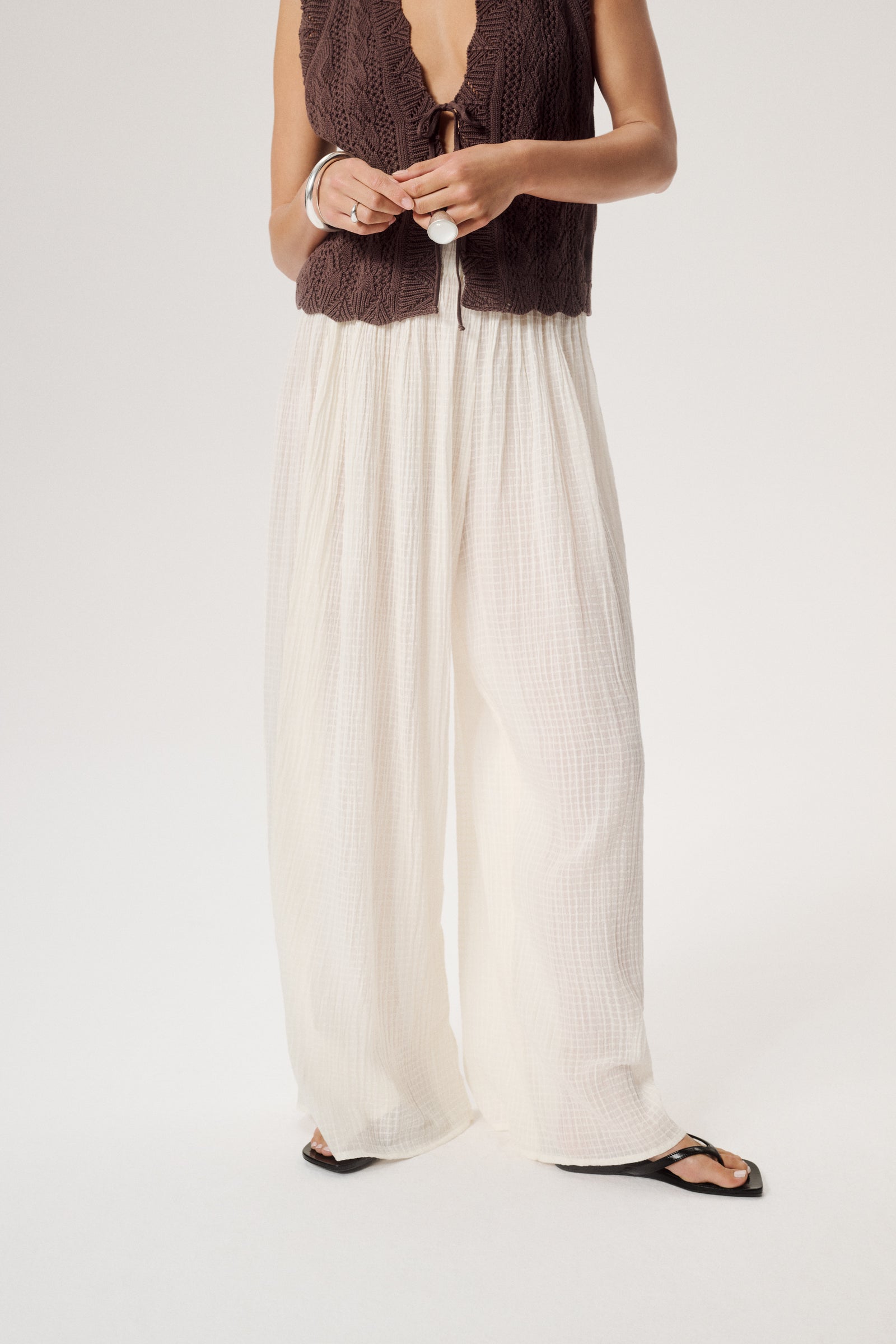 PANTALON AVORIO