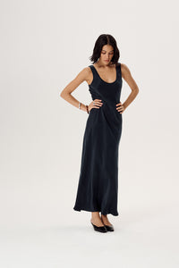 MAXI-KLEID NEIL NAVY