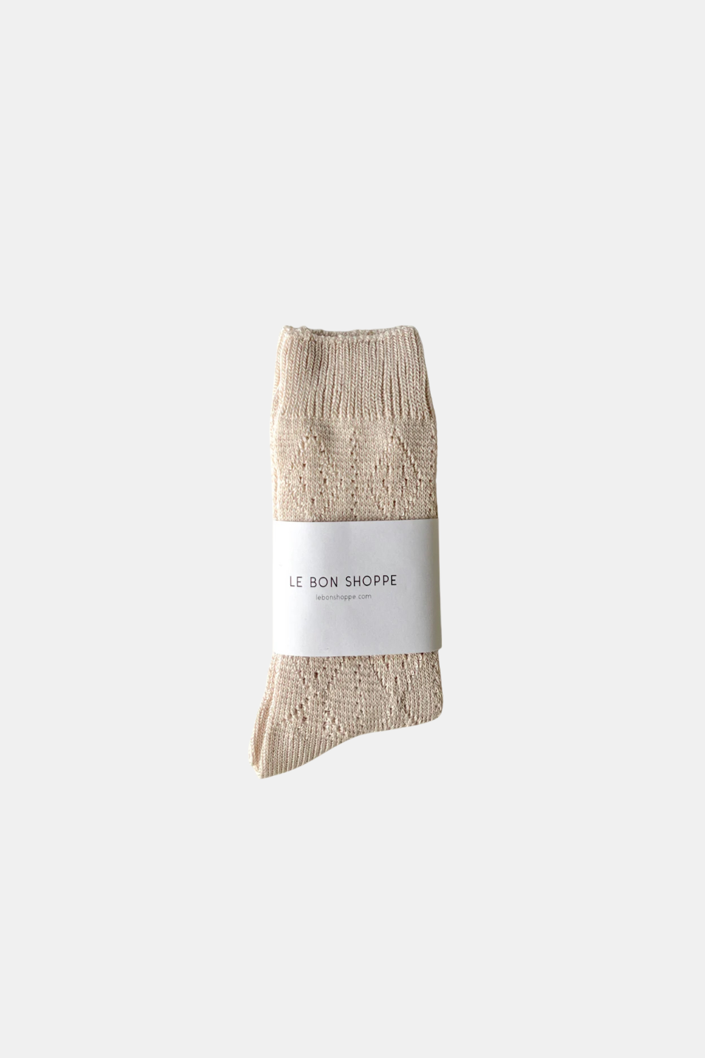 LE BON SHOPPE SKARPETKI MODAL EYELET OYSTER