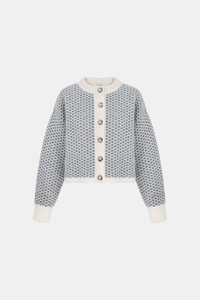 CARDIGAN EN LAINE TASTE GRIS
