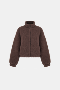 VESTE EN LAINE TOS MARRON
