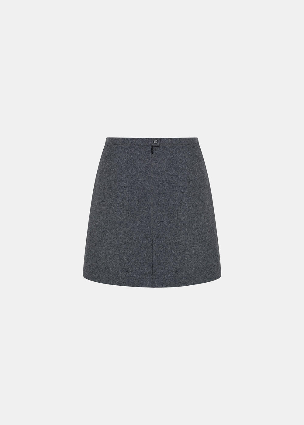 NAN WOOLEN SKIRT GRAPHITE
