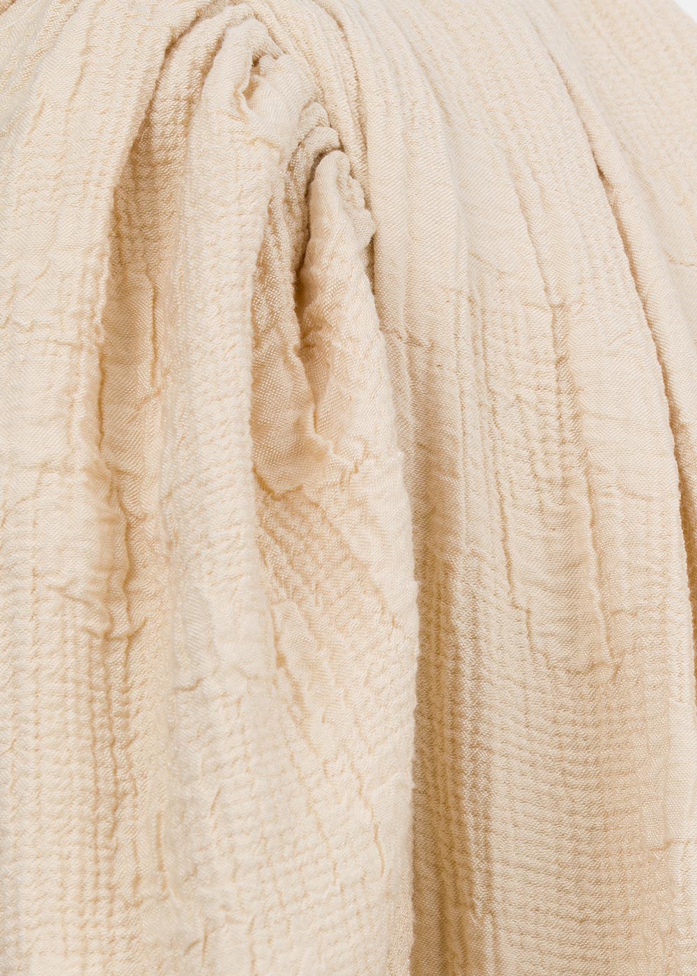 VELVET ROBE MAXI ÉCRU