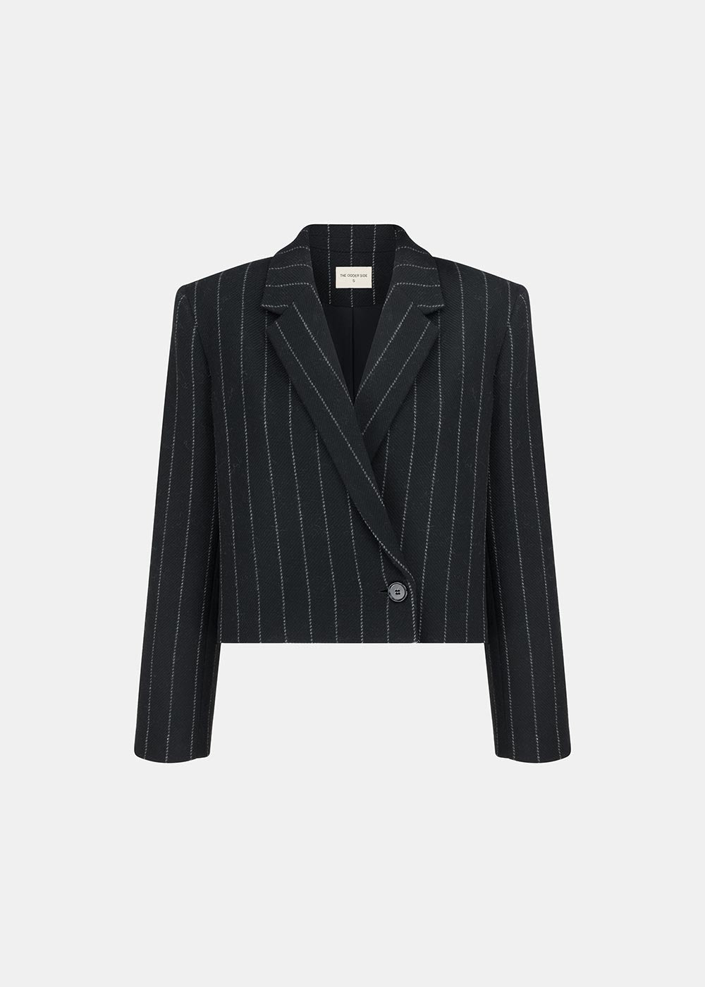 VESTE EN LAINE ELLIS À RAYURES NOIRES