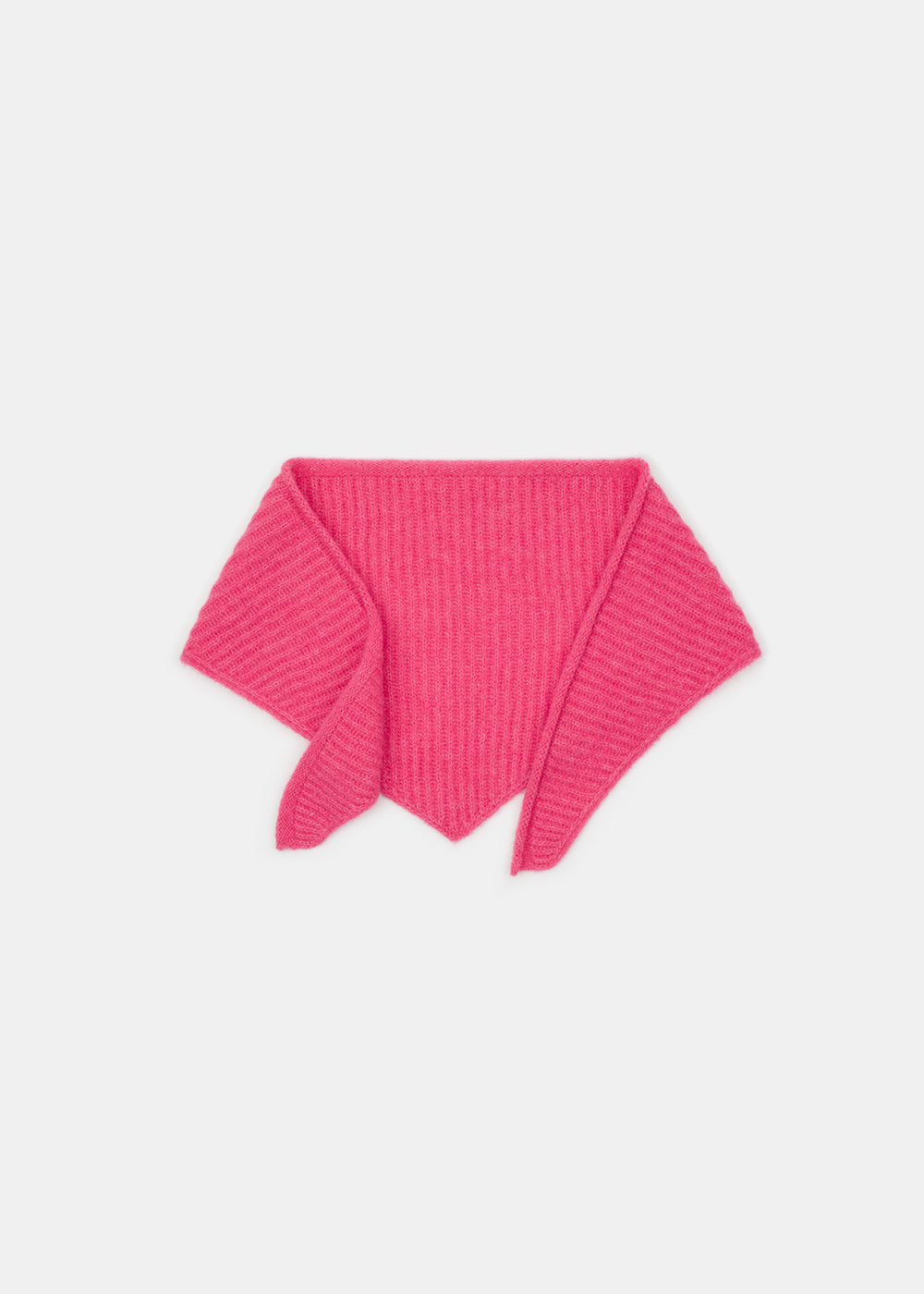 KOI BANDANA EN LAINE BROSSÉE ROSE